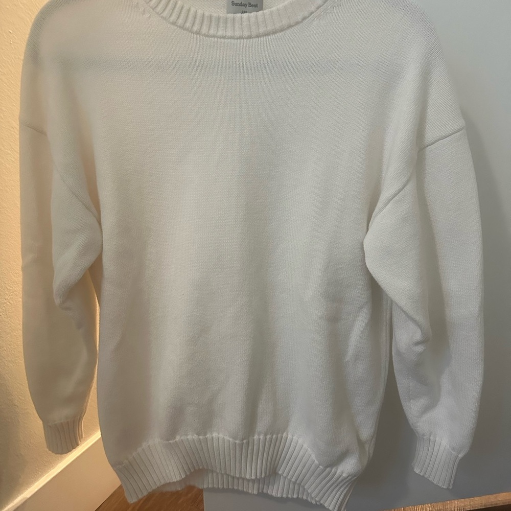 Sunday Best Ivory Knit Sweater